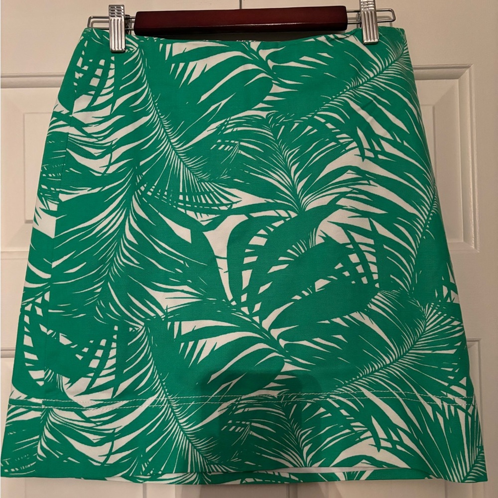 Talbots 2P garden green mini skirt